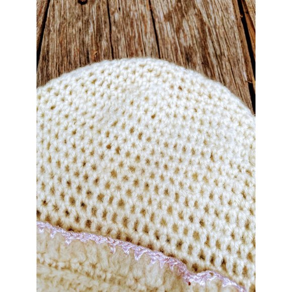 Antique lot crochet baby hat Wool/cotton - Picture 16 of 16